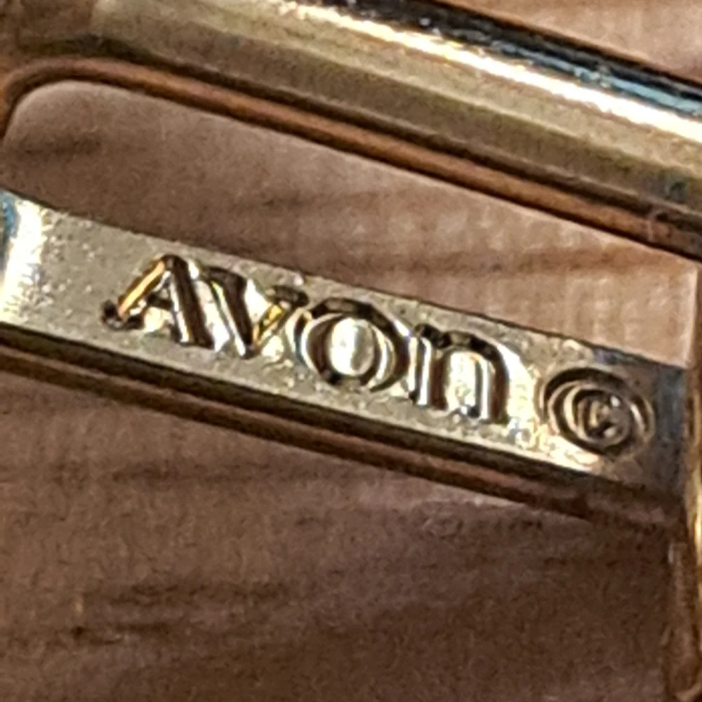 Vintage Avon Classic Car Cufflinks Enamel Gold Tone Trim 1